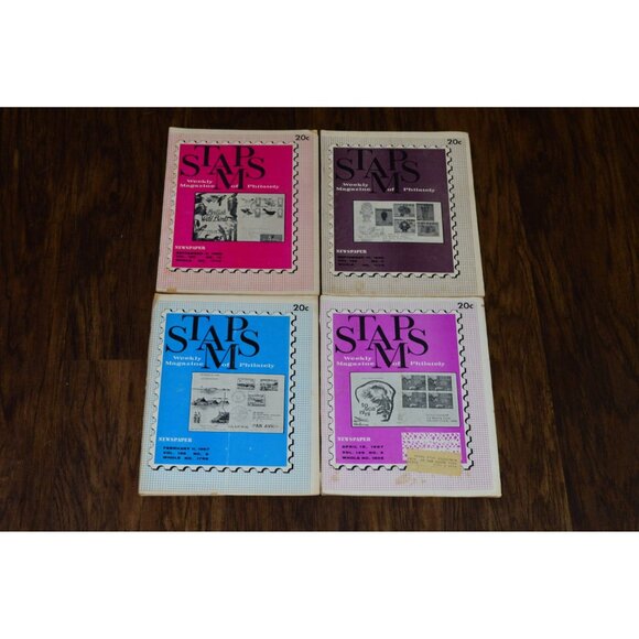Vintage Stamps Weekly Magazine of Philately Newspaper Lot of 4 READ - Picture 1 of 9